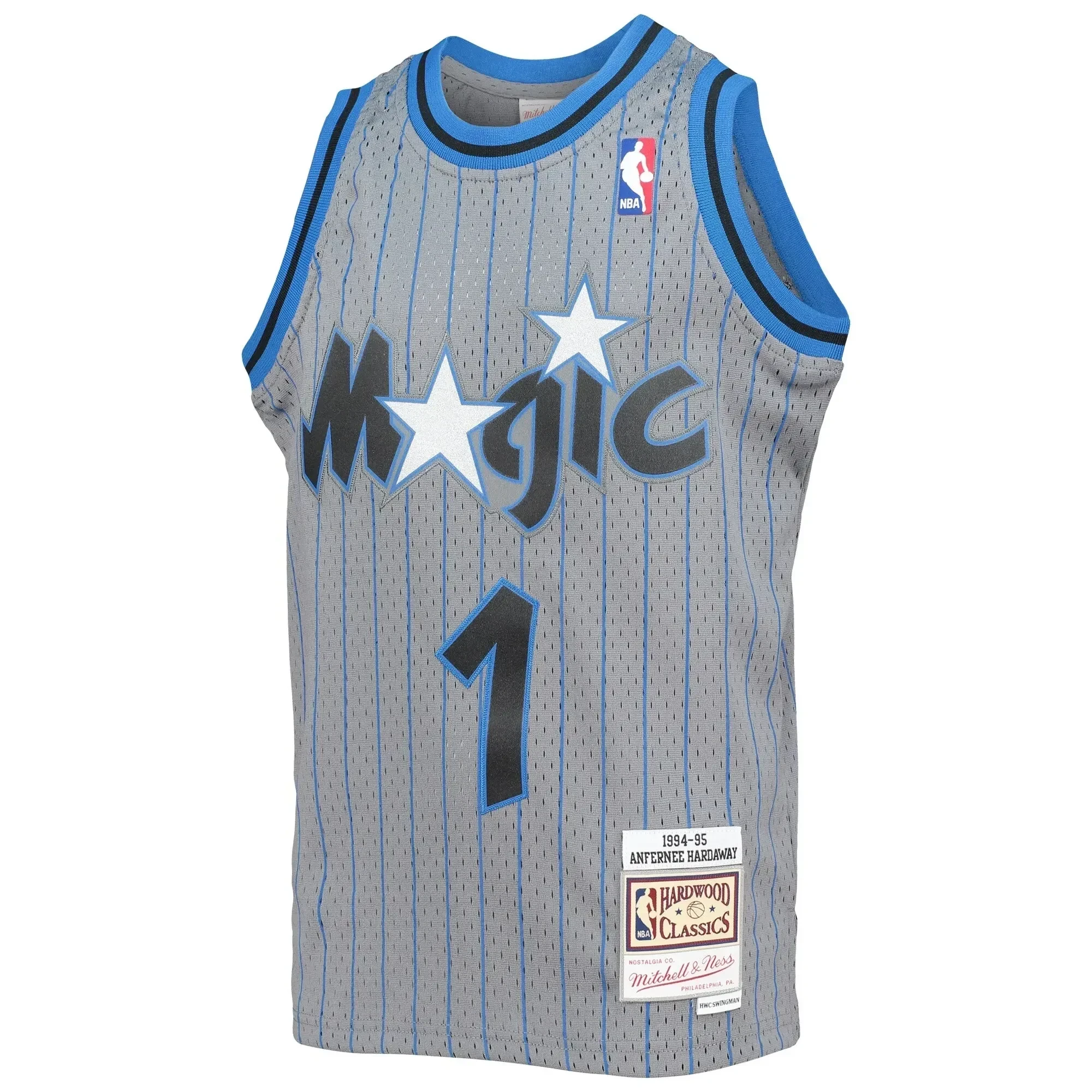 Penny Hardaway Orlando Magic Mitchell & Ness Youth 1994-95 Hardwood Classics Reload Jersey â€“ Gray - JS634
