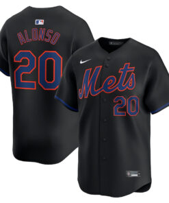 Pete Alonso 20 New York Mets Alternate Limited Men Jersey - Black