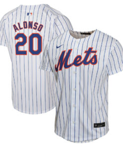 Pete Alonso 20 New York Mets Home Game Player YOUTH Jersey - White