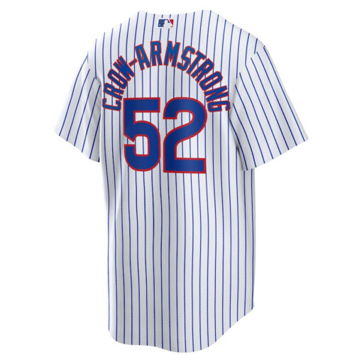 Pete Crow-Armstrong 52 Chicago Cubs Home Men Jersey - White - Image 3