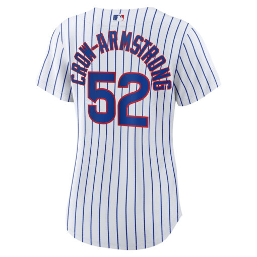 Pete Crow-Armstrong 52 Chicago Cubs Home Women Jersey - White - Image 3
