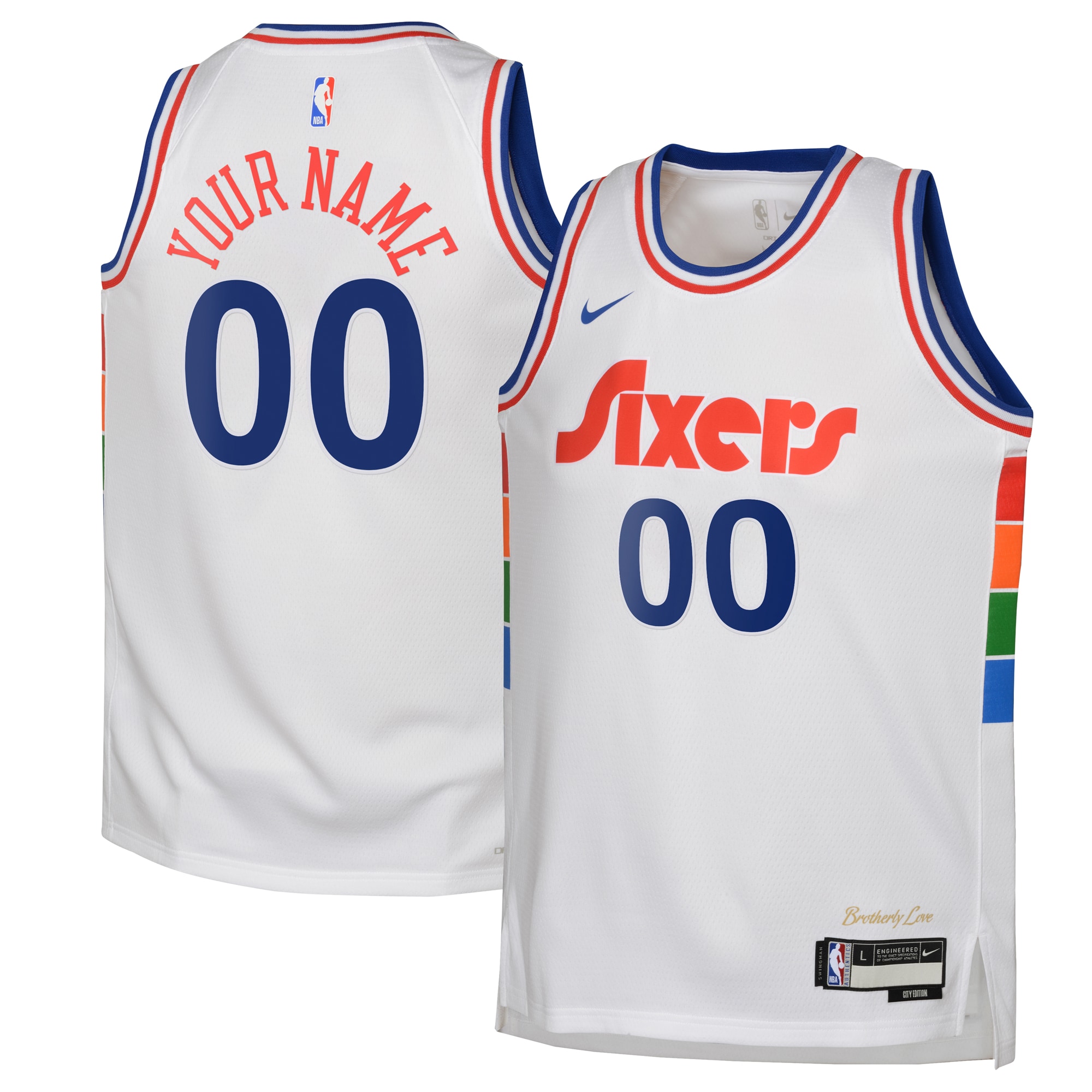 Philadelphia 76ers City Edition Swingman Jersey 2024 - Custom - Youth - JS652