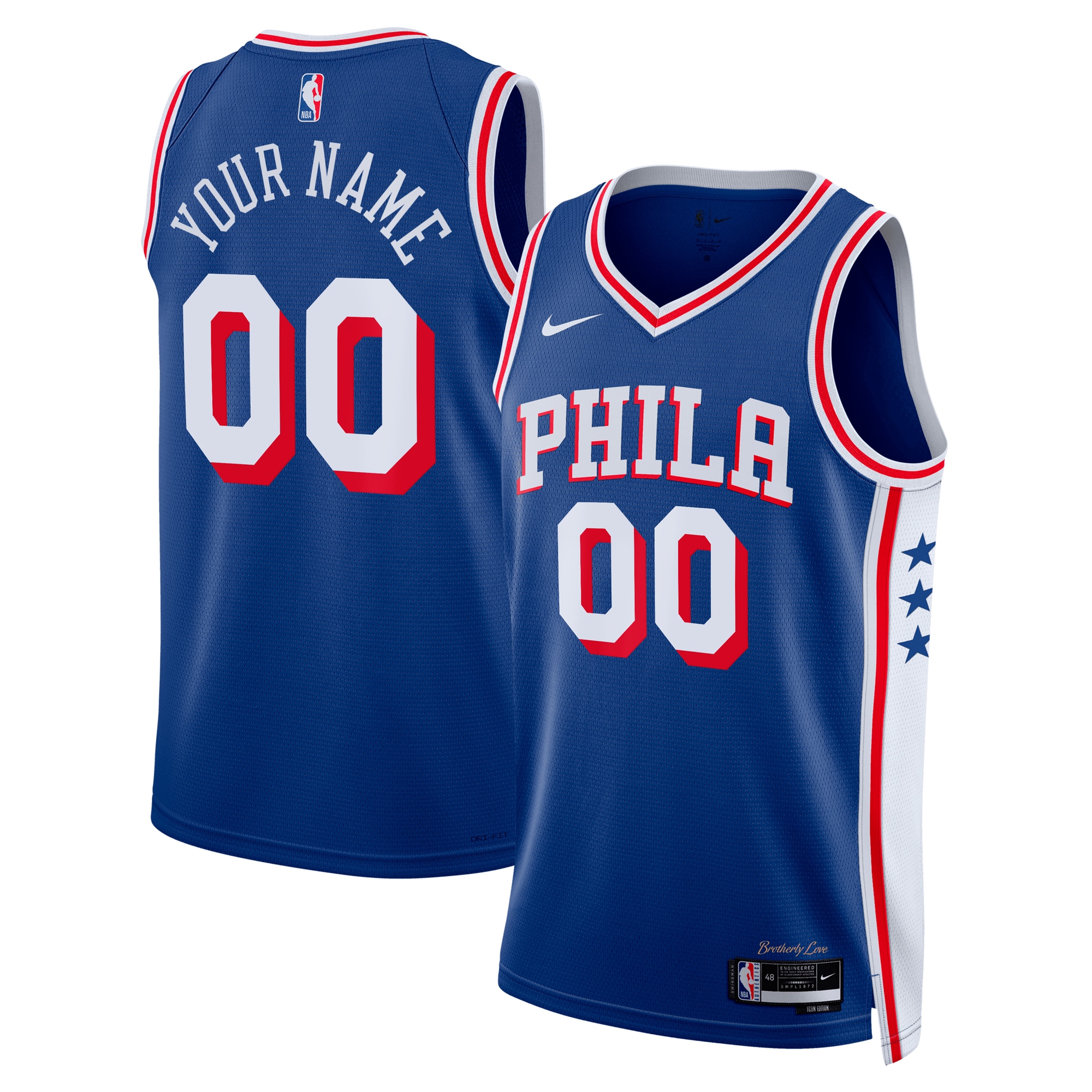 Philadelphia 76ers Icon Swingman Jersey - Custom - Unisex - JS753
