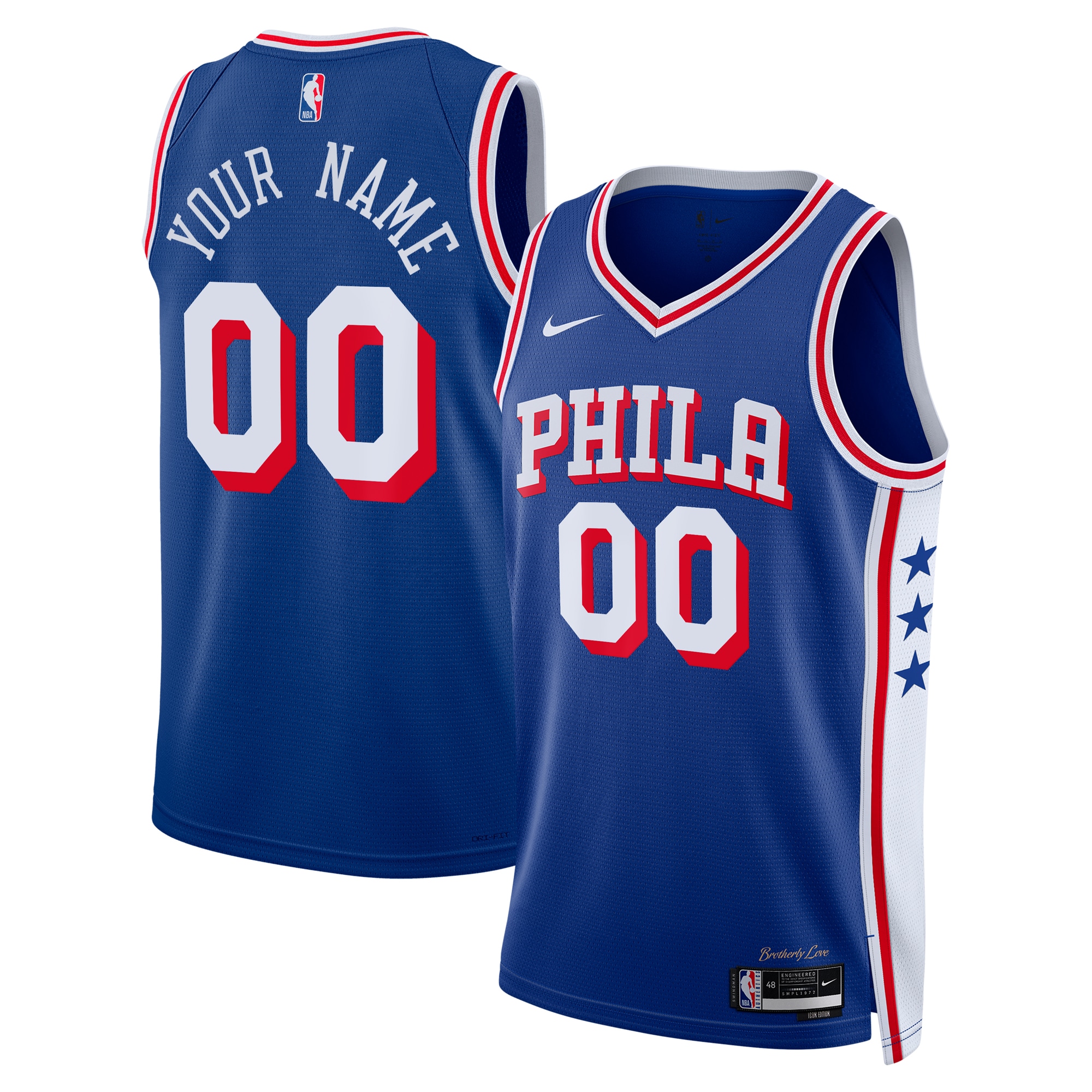Philadelphia 76ers Icon Swingman Jersey - Custom - Youth - JS477