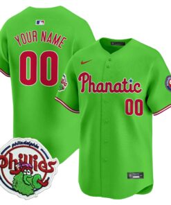 Phillies Phanatic Patch Vapor Premier Limited Custom Jersey