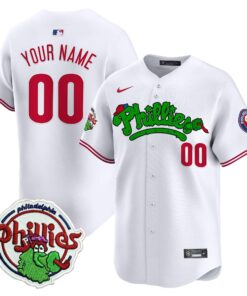 Phillies Phanatic Patch Vapor Premier Limited Custom Jersey V2