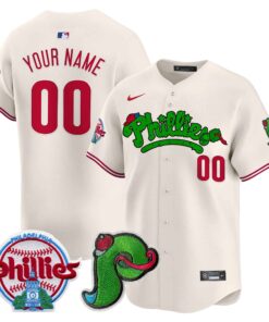 Phillies Phanatic Patch Vapor Premier Limited Custom Jersey V4