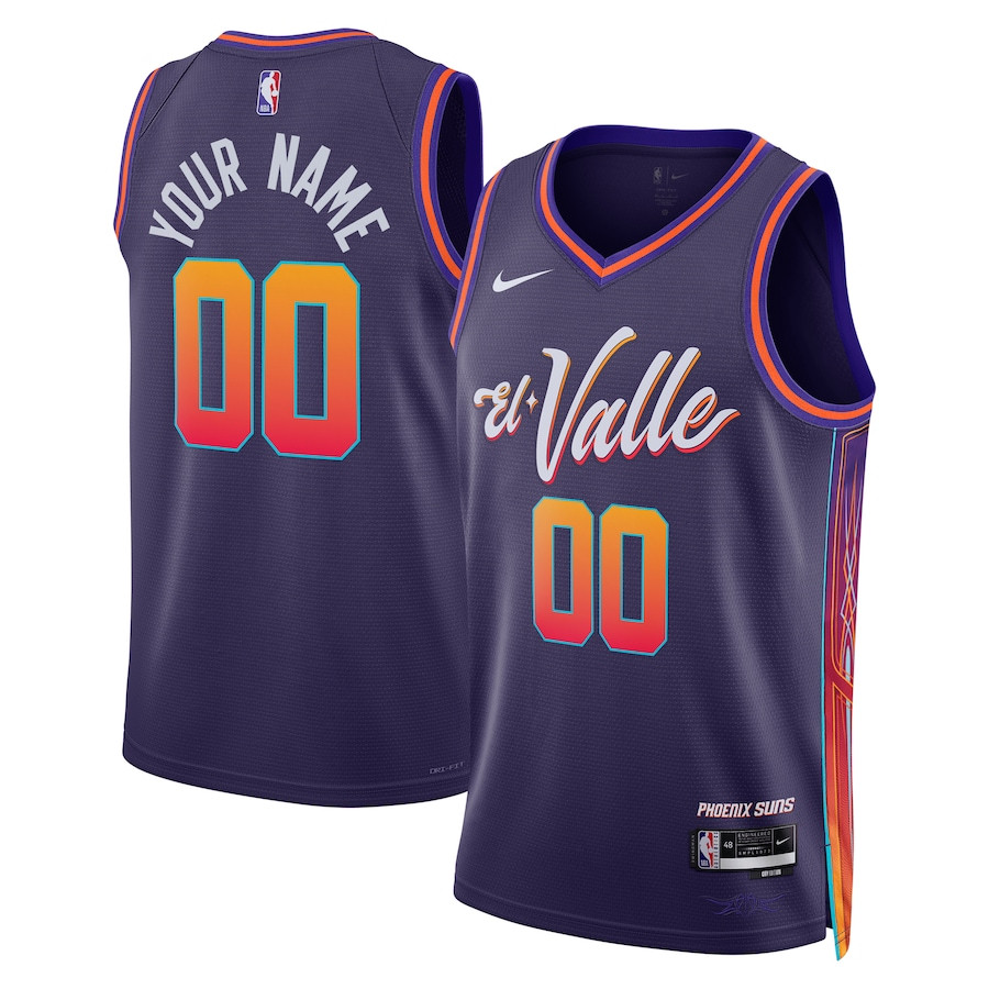 Phoenix Suns 2023/24 City Edition Swingman Custom Jersey - Purple - JS463