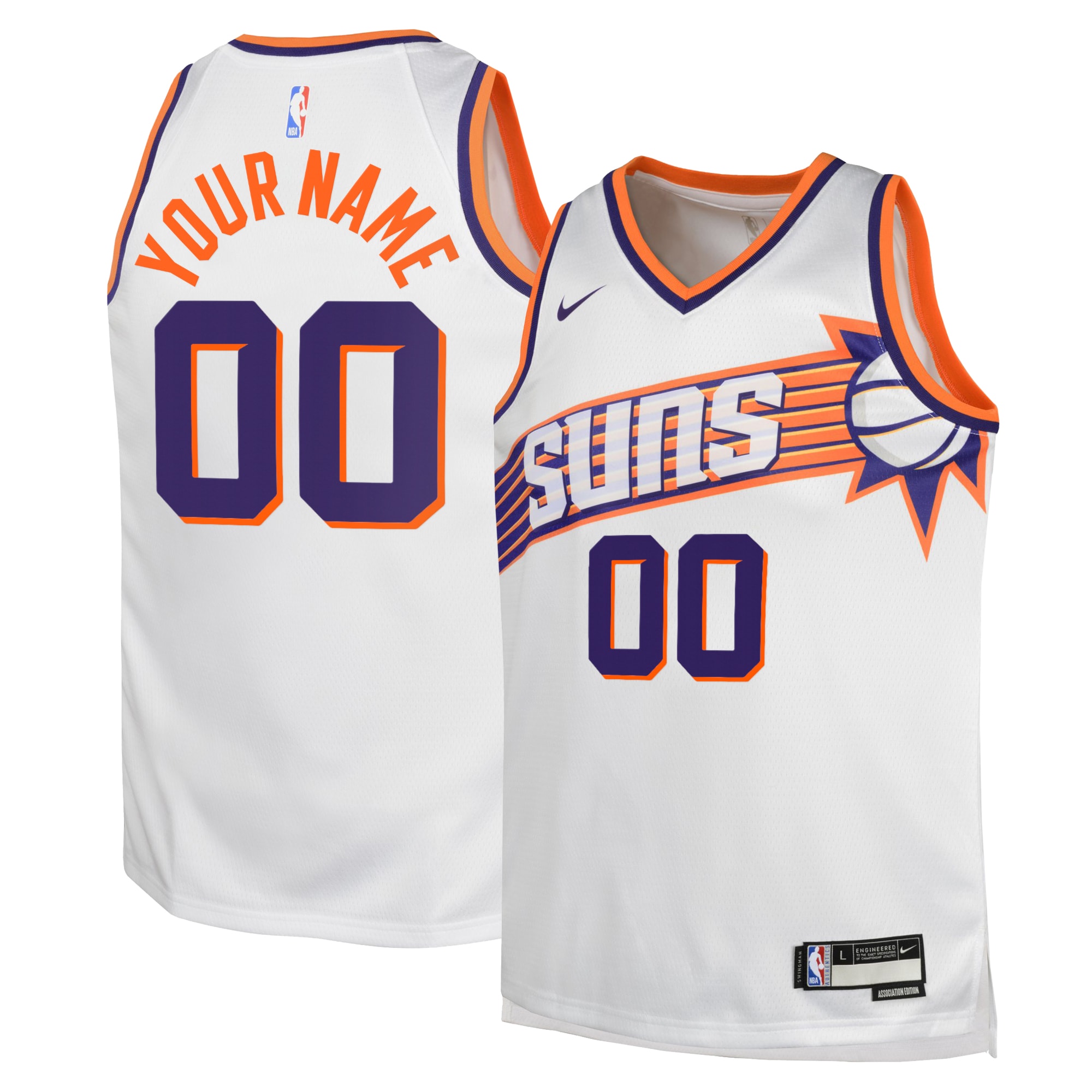 Phoenix Suns Association Swingman Jersey - Custom - Youth - JS537