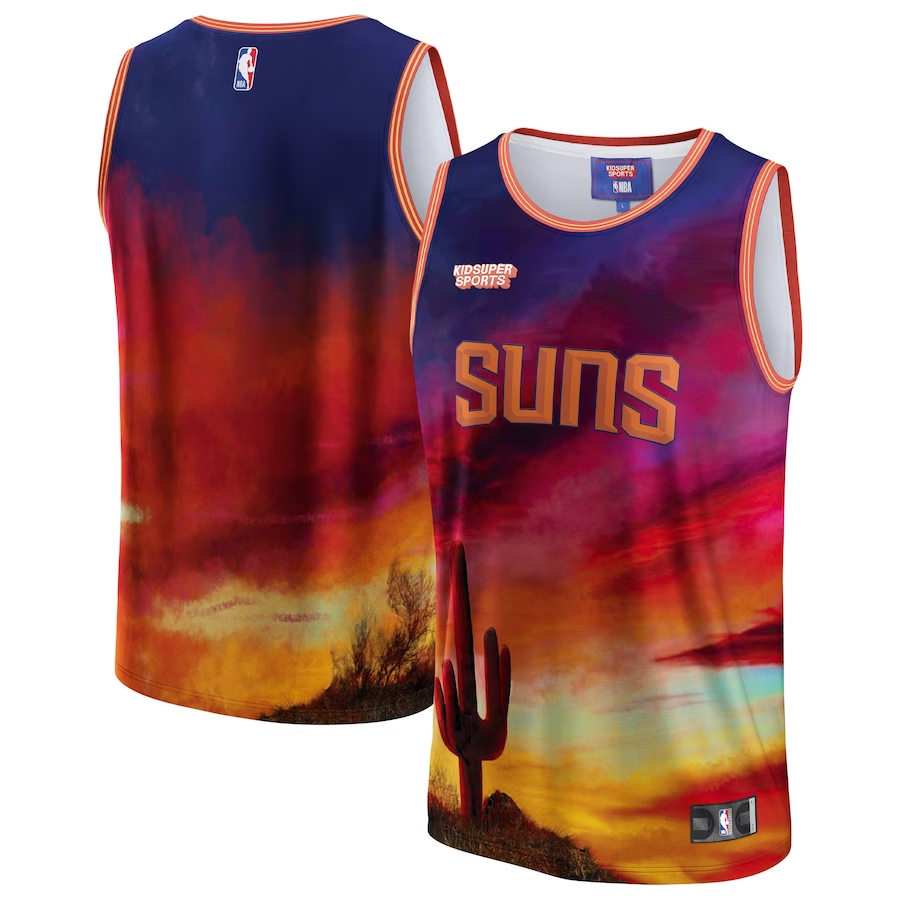Phoenix Suns NBA & KidSuper Studios Unisex Hometown Jersey - Red - JS661