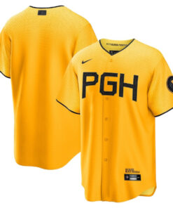 Pittsburgh Pirates 2023 City Connect Men Jersey - Gold