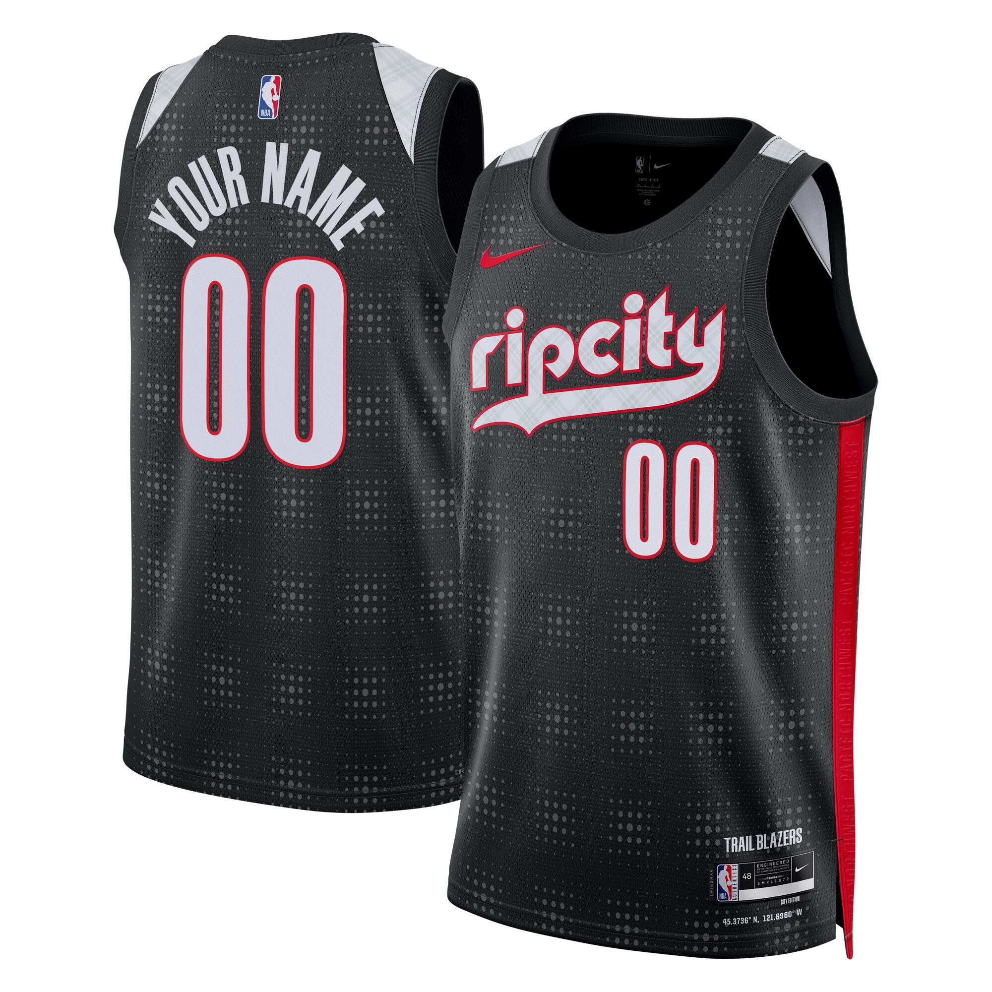 Portland Trail Blazers City Edition Swingman Jersey 2024 - Custom - Unisex - JS514