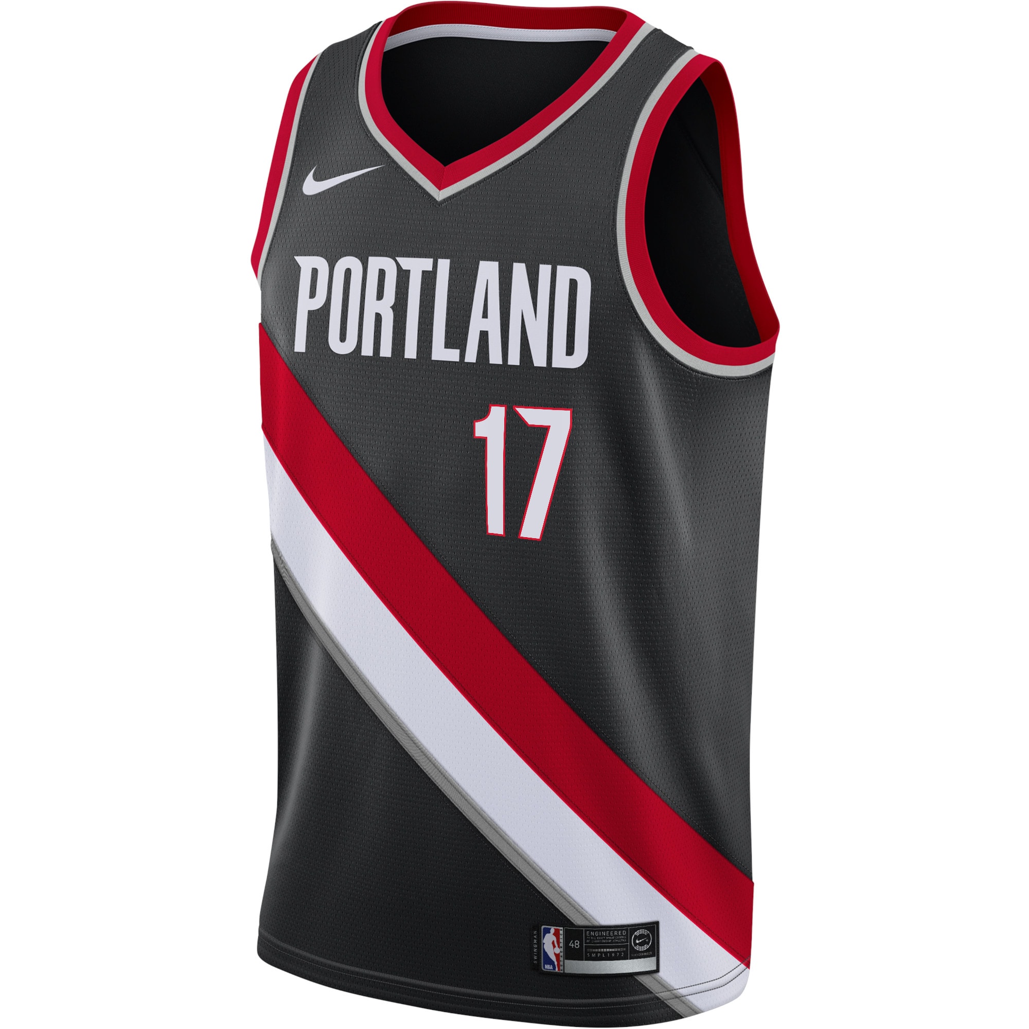 Portland Trail Blazers Icon Edition Swingman Jersey - Black - Shaedon Sharpe - Youth - JS555
