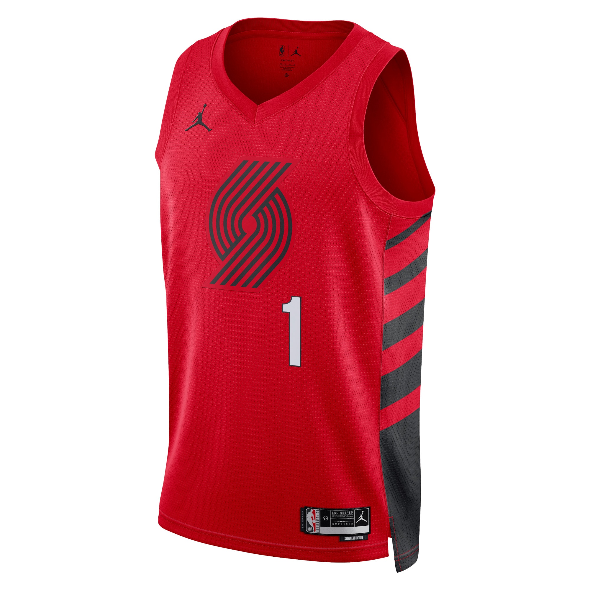 Portland Trail Blazers Jordan Statement Edition Swingman Jersey - Red - Anfernee Simons - Unisex - JS698