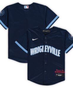 Preschool Chicago Cubs Navy MLB City Connect Team Jersey