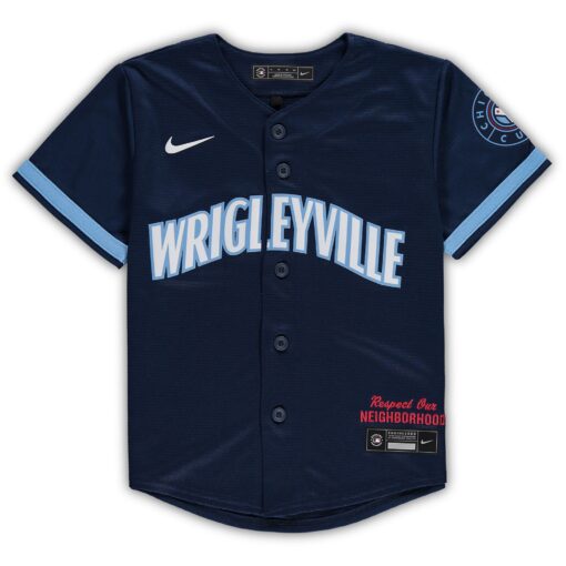 Preschool Chicago Cubs Navy MLB City Connect Team Jersey - Image 2