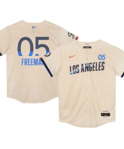 Preschool Los Angeles Dodgers Freddie Freeman Cream 2024 City Connect Limited Player Jersey