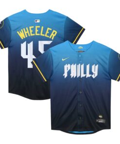 Preschool Philadelphia Phillies Zack Wheeler Blue 2024 City Connect Limited Player Jersey