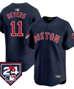 Rafael Devers 11 Boston Red Sox 2024 Spring Training Men Jersey - Navy