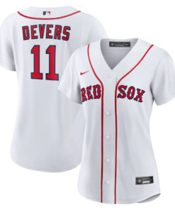 Rafael Devers 11 Boston Red Sox Home Player Women Jersey - White