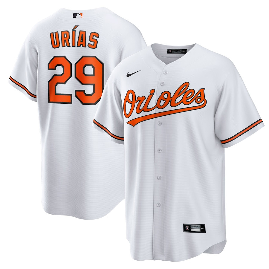 RamÃ³n UrÃ­as 29 Baltimore Orioles Home Men Jersey - White