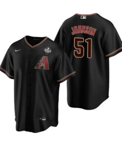 Randy Johnson 51 Arizona Diamondbacks 2023 World Series Men Jersey - Black