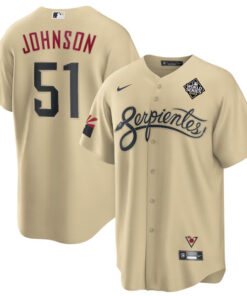 Randy Johnson 51 Arizona Diamondbacks 2023 World Series Men Jersey - Gold