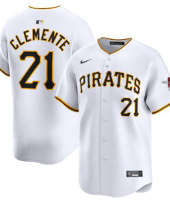 Roberto Clemente 21 Pittsburgh Pirates Home Limited Player Men Jersey - White