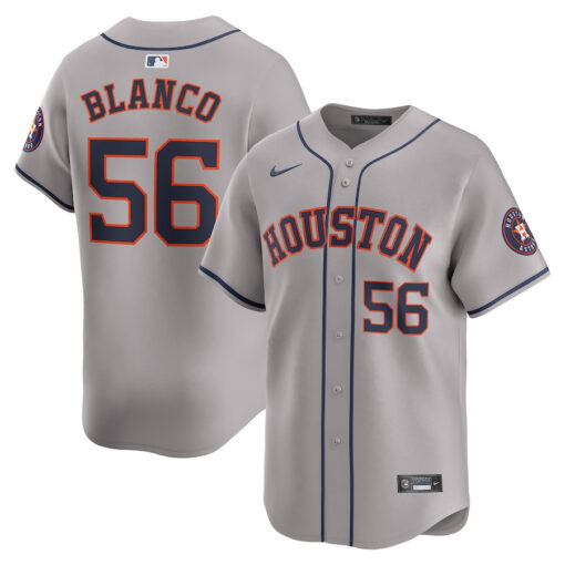 Ronel Blanco 56 Houston Astros Away Limited Men Jersey - Gray