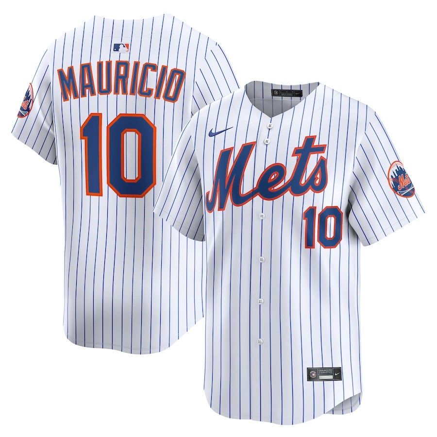 Ronny Mauricio 10 New York Mets Alternate Limited Player Men Jersey - White