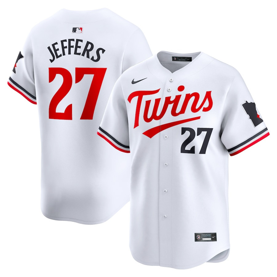 Ryan Jeffers 27 Minnesota Twins Home Limited Player Men Jersey - White
