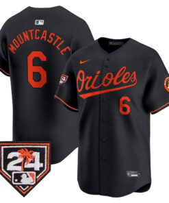 Ryan Mountcastle 6 Baltimore Orioles 2024 Spring Training Patch Men Jersey - Black