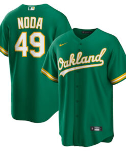 Ryan Noda 49 Oakland Athletics Alternate Men Jersey - Kelly Green