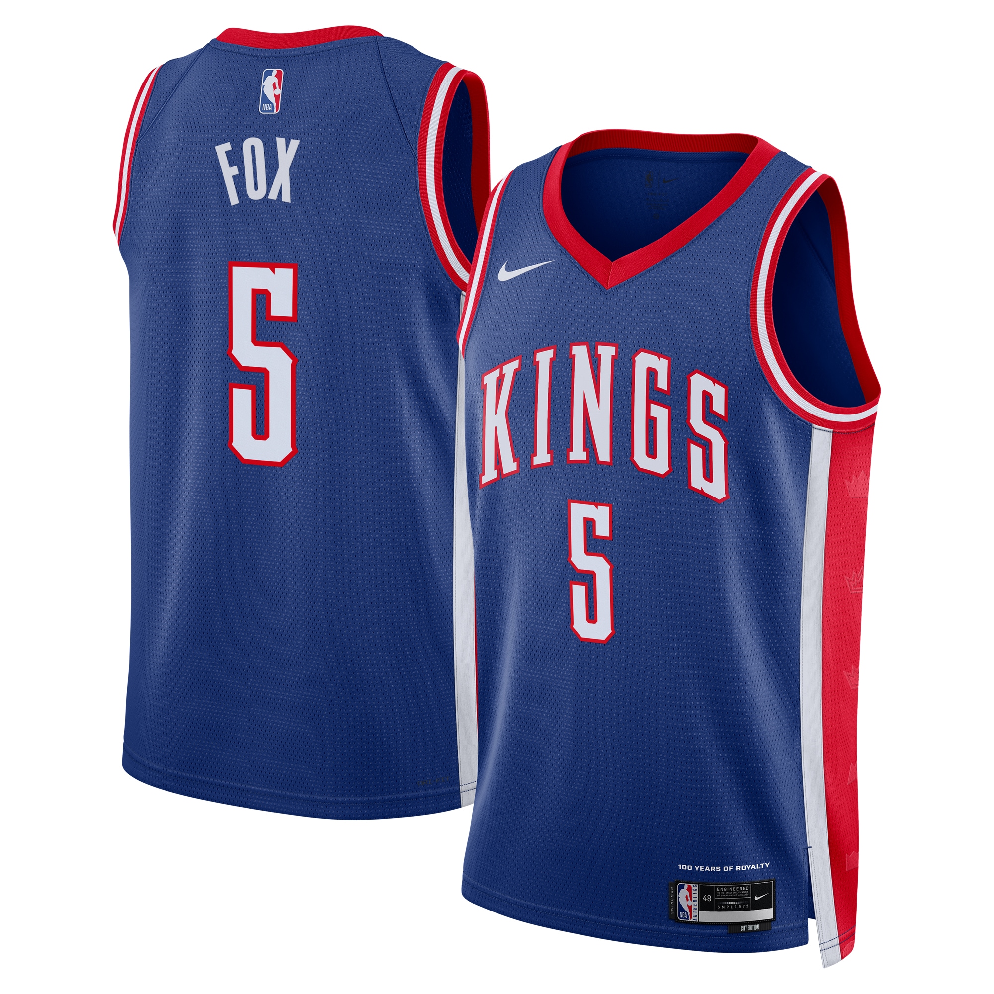 Sacramento Kings City Edition Swingman Jersey 2024 - Blue - De'Aaron Fox - Unisex - JS774