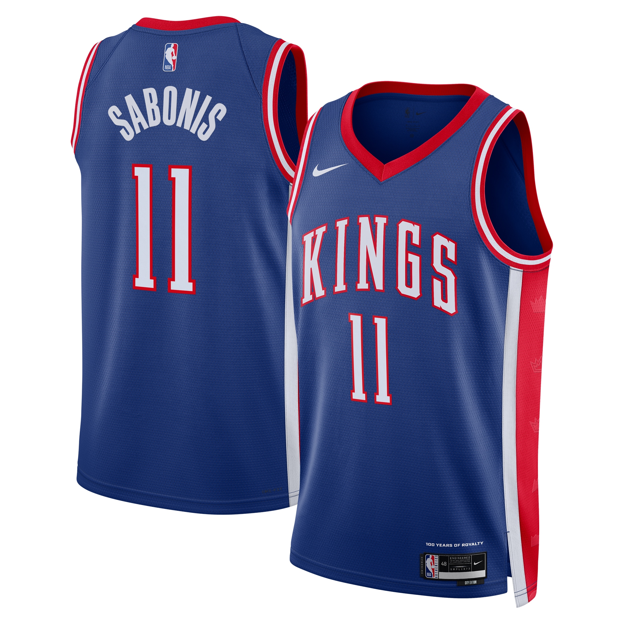 Sacramento Kings City Edition Swingman Jersey 2024 - Blue - Domantas Sabonis - Unisex - JS639