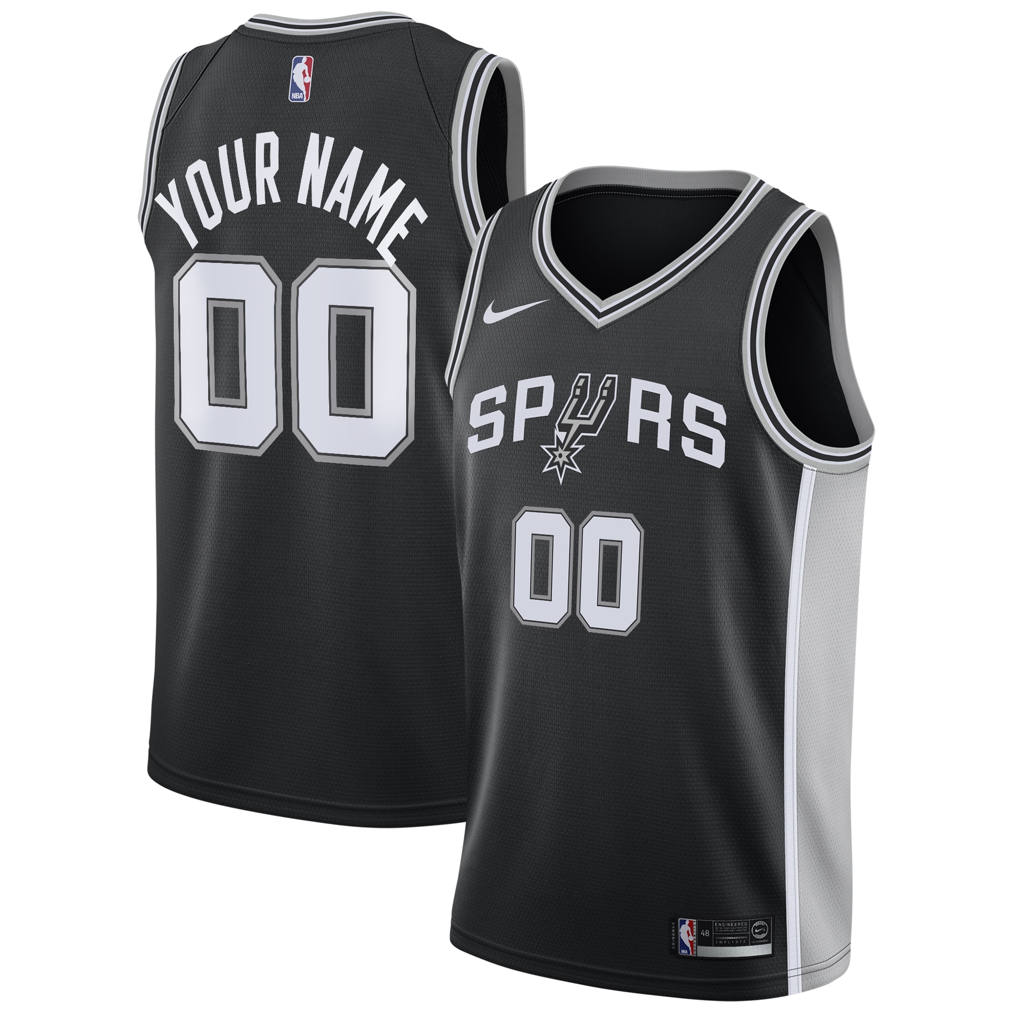 San Antonio Spurs Icon Swingman Jersey - Custom - Youth - JS132