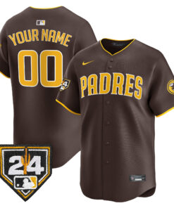 San Diego Padres 2024 Spring Training Custom Men Jersey - Brown