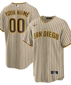 San Diego Padres Custom Alternate Men Jersey - Tan