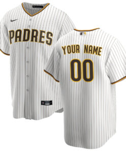 San Diego Padres Custom Home Men Jersey - White