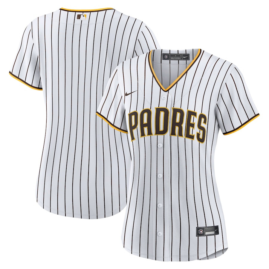 San Diego Padres Home Blank Women Jersey - White
