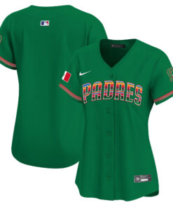 San Diego Padres Mexico Women Jersey - Green