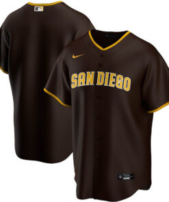 San Diego Padres Road Men Jersey - Brown