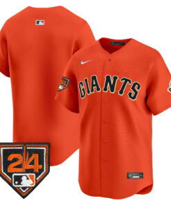 San Francisco Giants 2024 Spring Training Patch Men Jersey - Orange