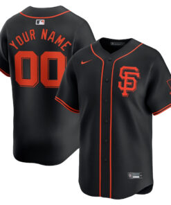 San Francisco Giants Alternate Limited Custom Men Jersey - Black
