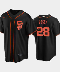 San Francisco Giants Black Alternate 28 Buster Posey Jersey Jersey