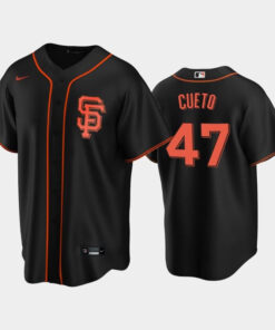 San Francisco Giants Black Alternate 47 Johnny Cueto Jersey Jersey