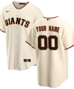 San Francisco Giants Home Custom Men Jersey - Cream