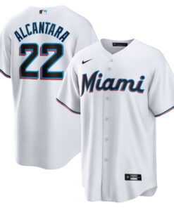 Sandy Alcantara 22 Miami Marlins Men Jersey - White