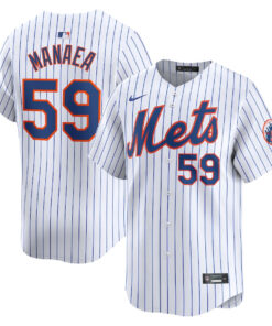 Sean Manaea 59 New York Mets Home Limited Men Jersey - White