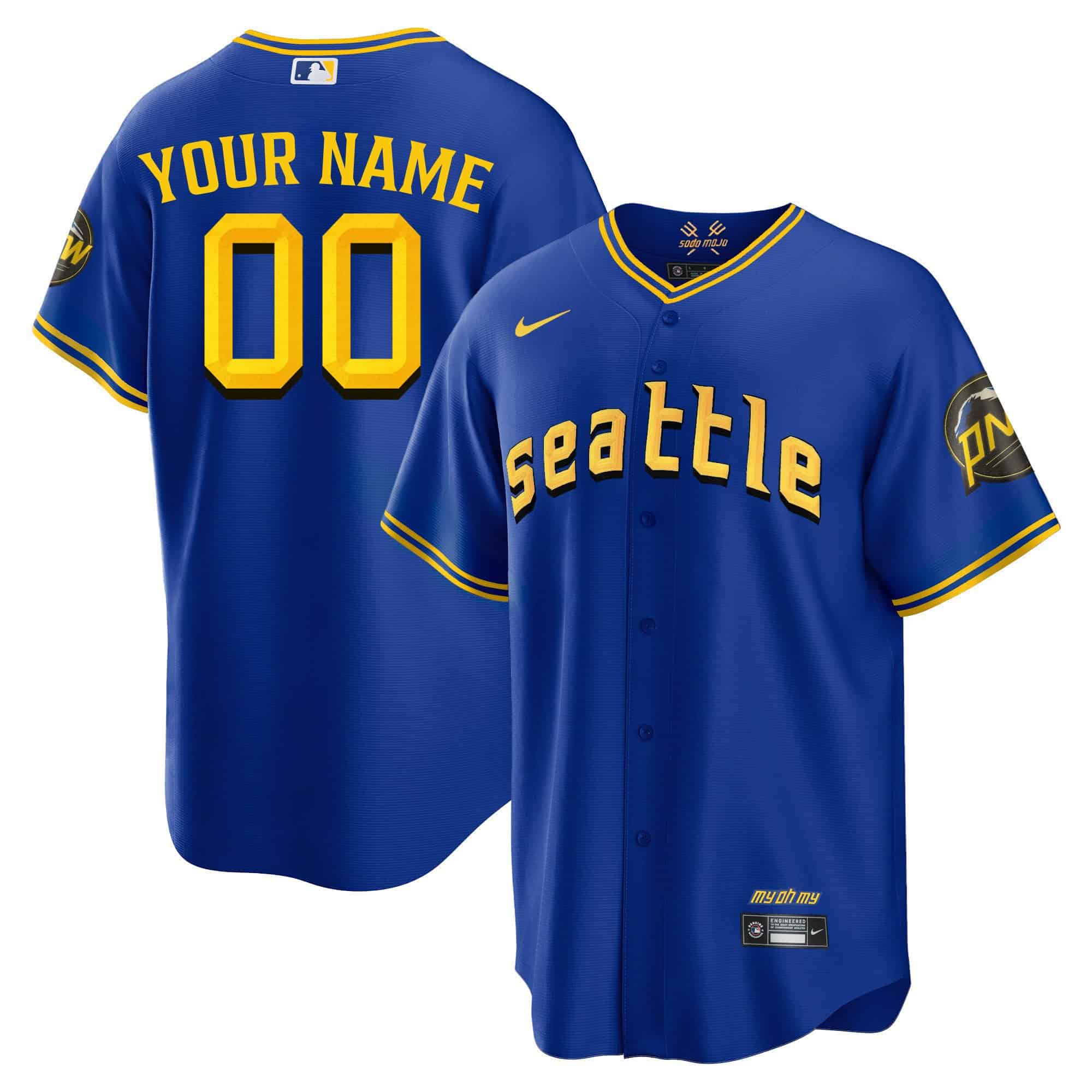 Seattle Mariners 2023 City Connect Fan Made Edition Custom Jersey